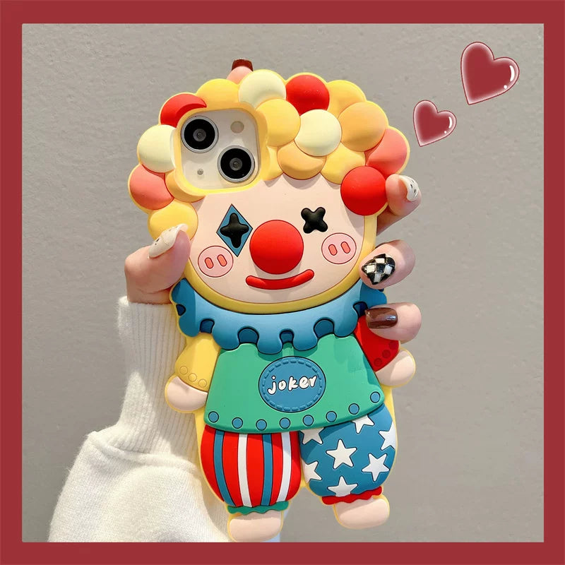 3D Cute Cartoon iPhone 17 Pro Max Phone Case