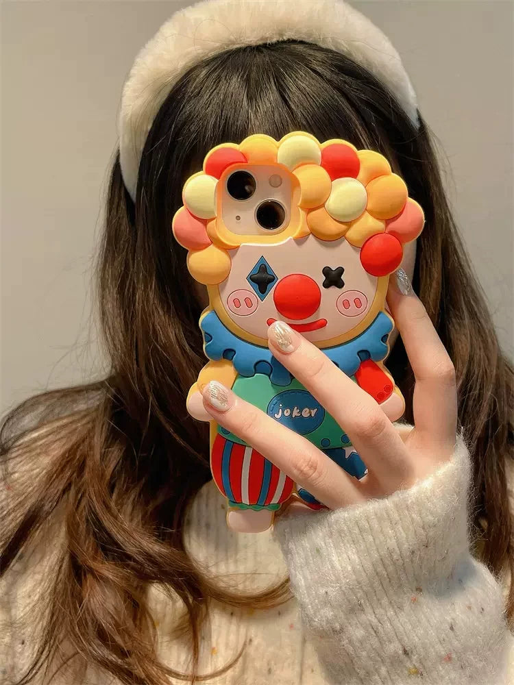 3D Cute Cartoon iPhone 17 Pro Max Phone Case
