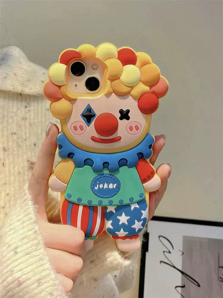 3D Cute Cartoon iPhone 17 Pro Max Phone Case