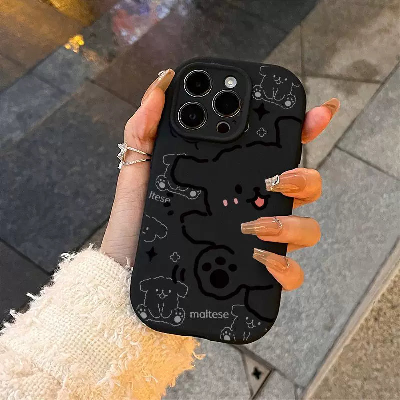 Linear puppy Apple 16 Pro Max phone case